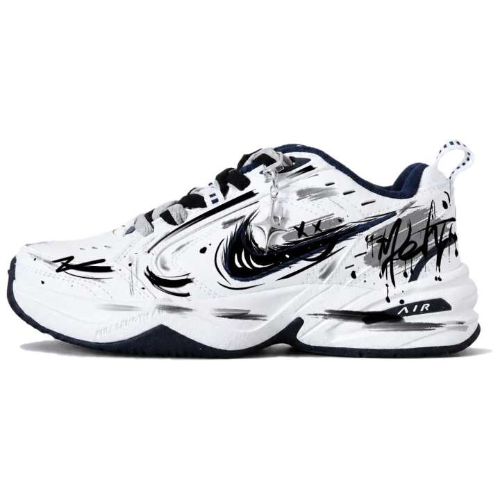 Nike Nike Air Monarch 4 Chunky Sneakers Unisex Low Top Black/White/Gray