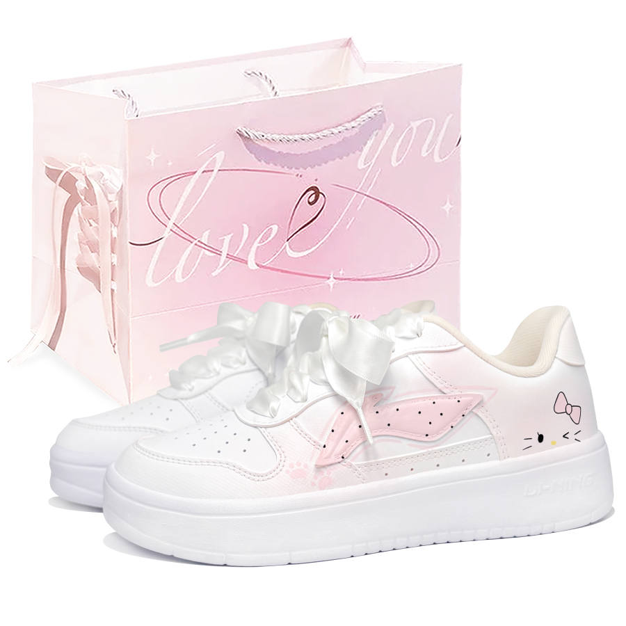 Li-Ning Li Ning Floating Boat Skateboard Shoes Women's Low Top White