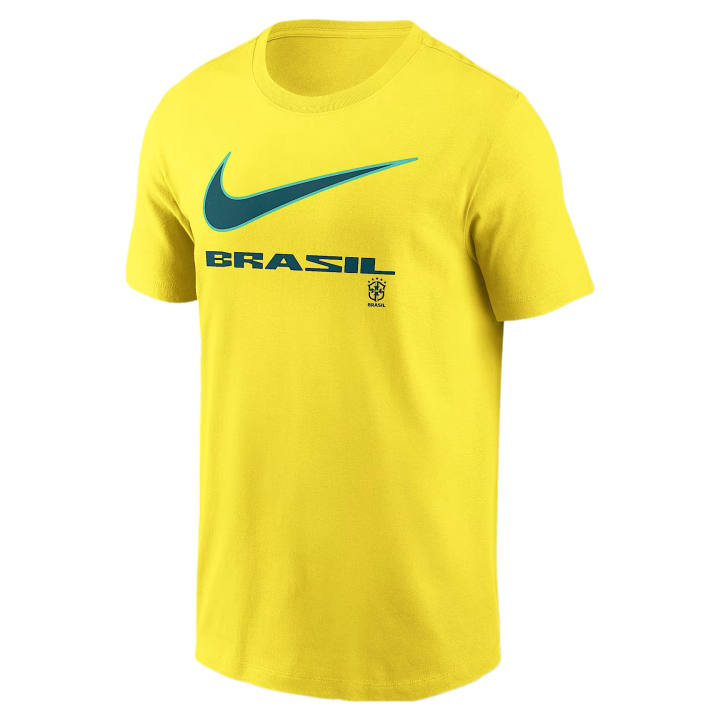 Nike Nike T Shirts Men's Yellow Strike Crew Neck Moderate