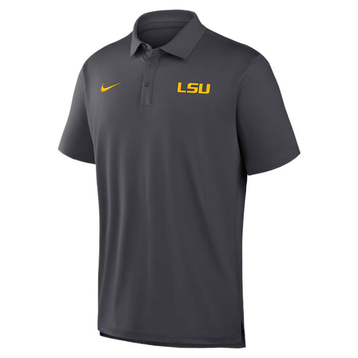 Nike Nike Dri Fit College Polo Shirts Men's Anthracite/Palace Purple Polo Collar Moderate