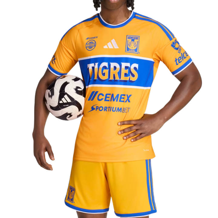 Adidas Adidas Soccer Jerseys Men's Preppy Gold Crew Neck Moderate