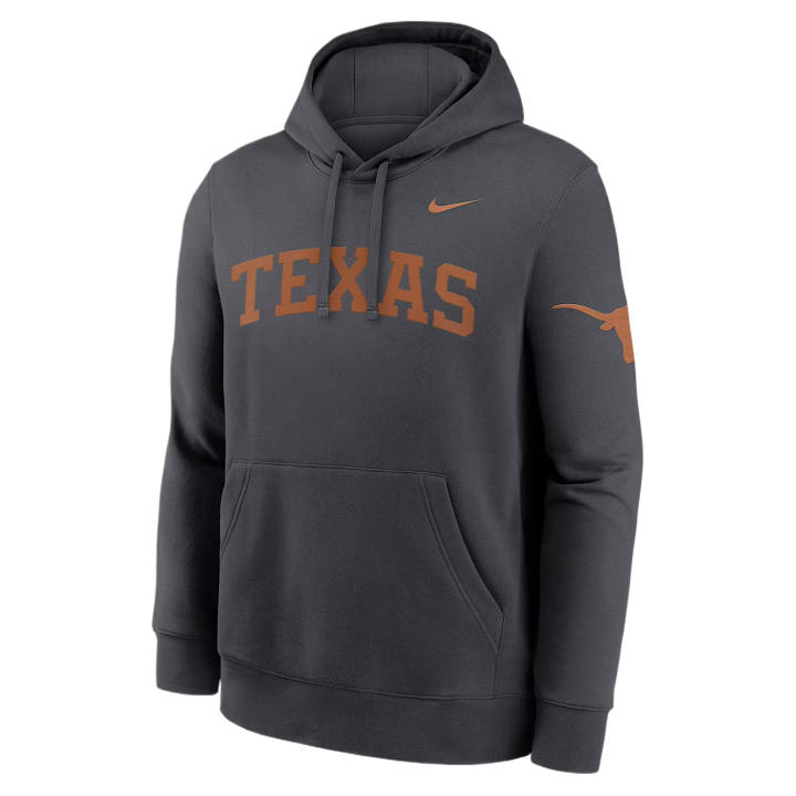 Nike Nike College Sweatshirts Men's Anthracite Hooded Non Detachable Moderate