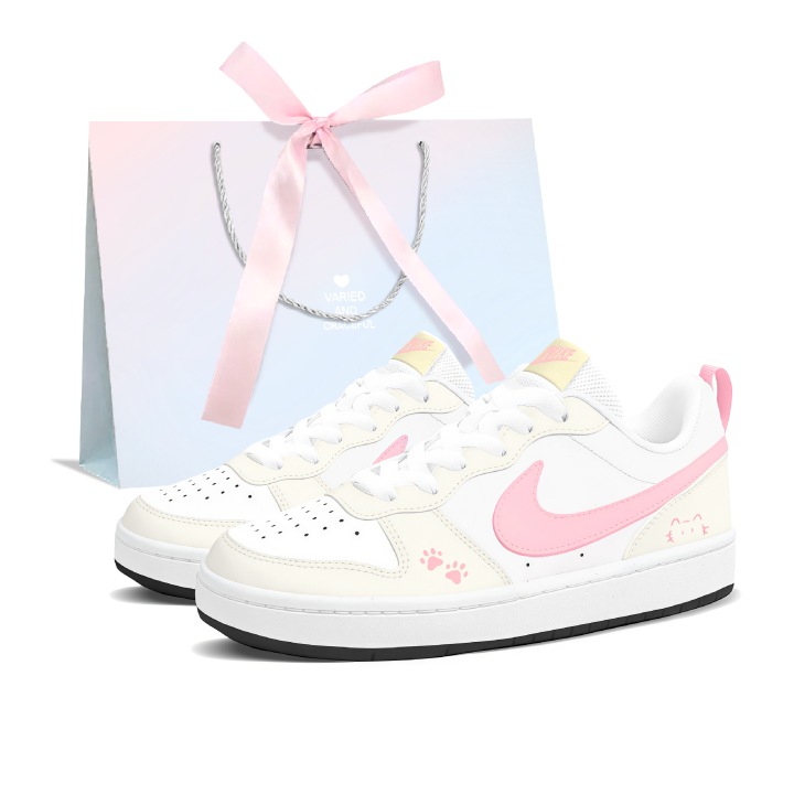 Nike Nike Court Borough Skateboard Shoes Women's Low Top Pink