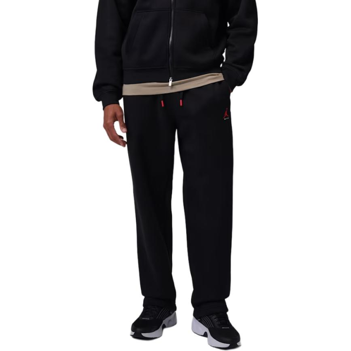 Jordan Jordan Brooklyn Casual Pants Men's Black/Preppy Red Moderate