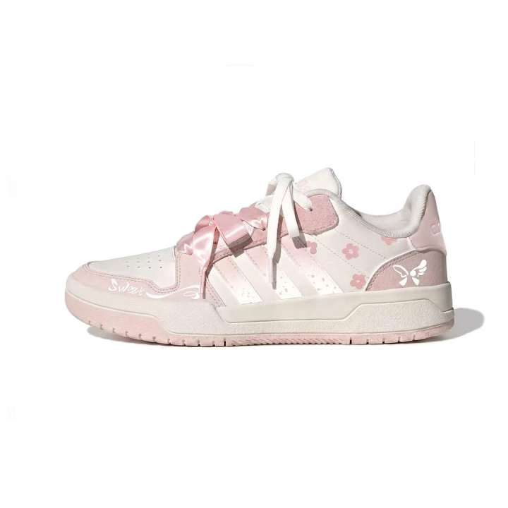 Adidas Adidas ENTRAP Skateboard Shoes Women's Low Top White/Pink