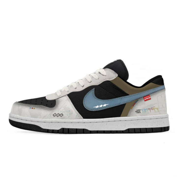 Nike Nike Big Skateboard Shoes Men's Low Top White, Gray, Blue, Multicolor