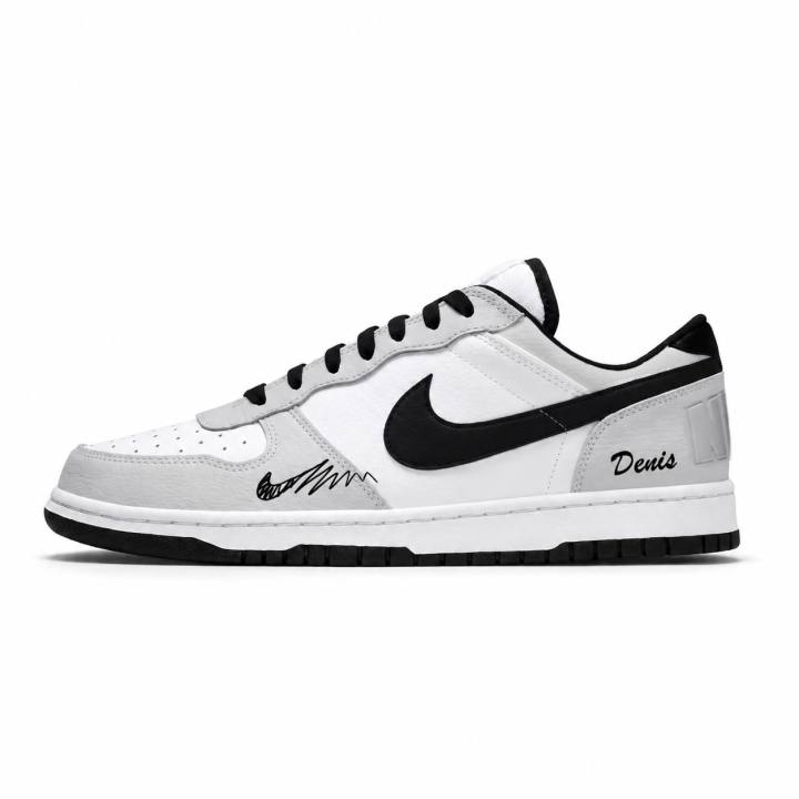 Nike Nike Big Skateboard Shoes Unisex Low Top White, Gray & Black