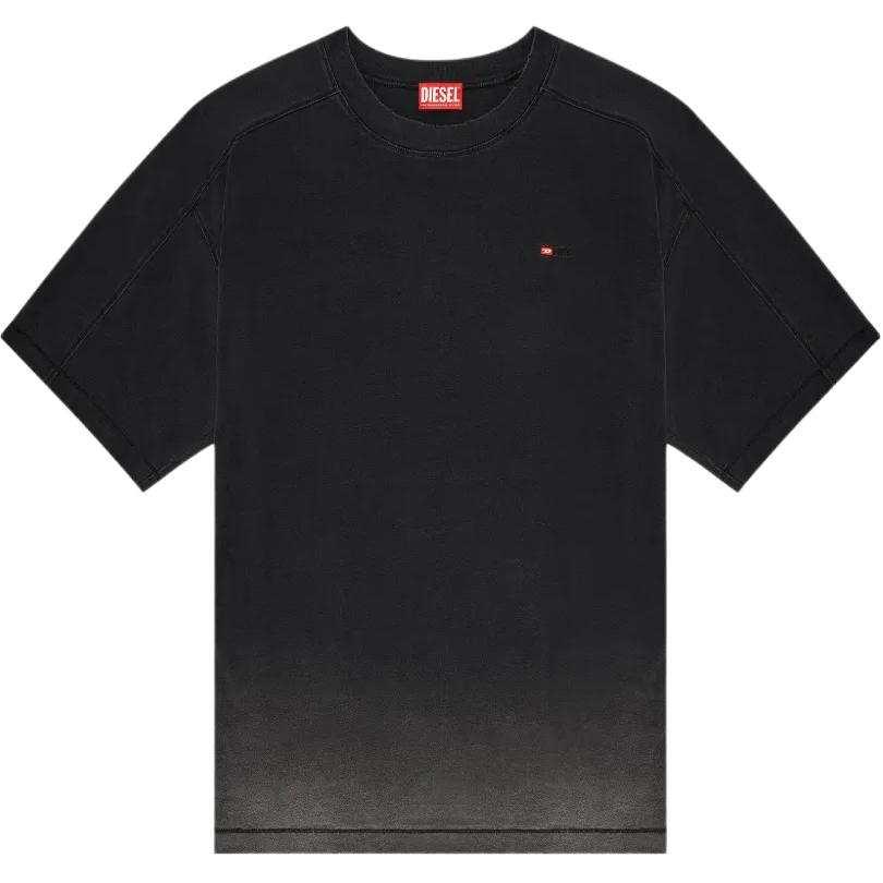 DIESEL T Shirts Men's Gradient Crew Neck Moderate Straight Fit