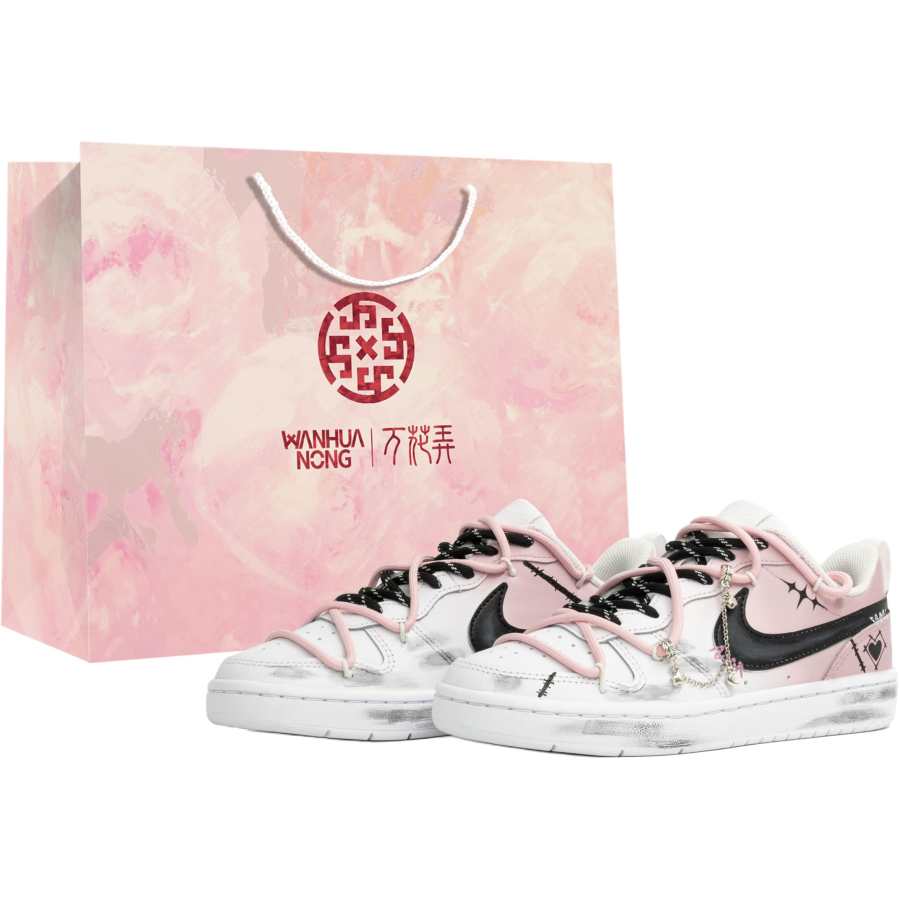 Nike Nike Court Borough Low 20,000 Flowers, Seal The Heart, Shopping Bag Slip Resistant Abrasion Resistant Low top