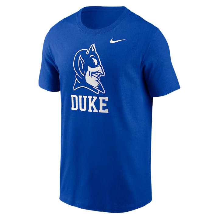 Nike Nike College T Shirts Men's Royal Crew Neck Moderate