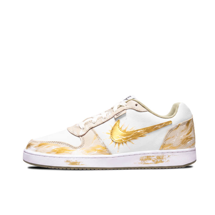 Nike Nike EBERNON Skateboard Shoes Men's Low Top Gold/Beige