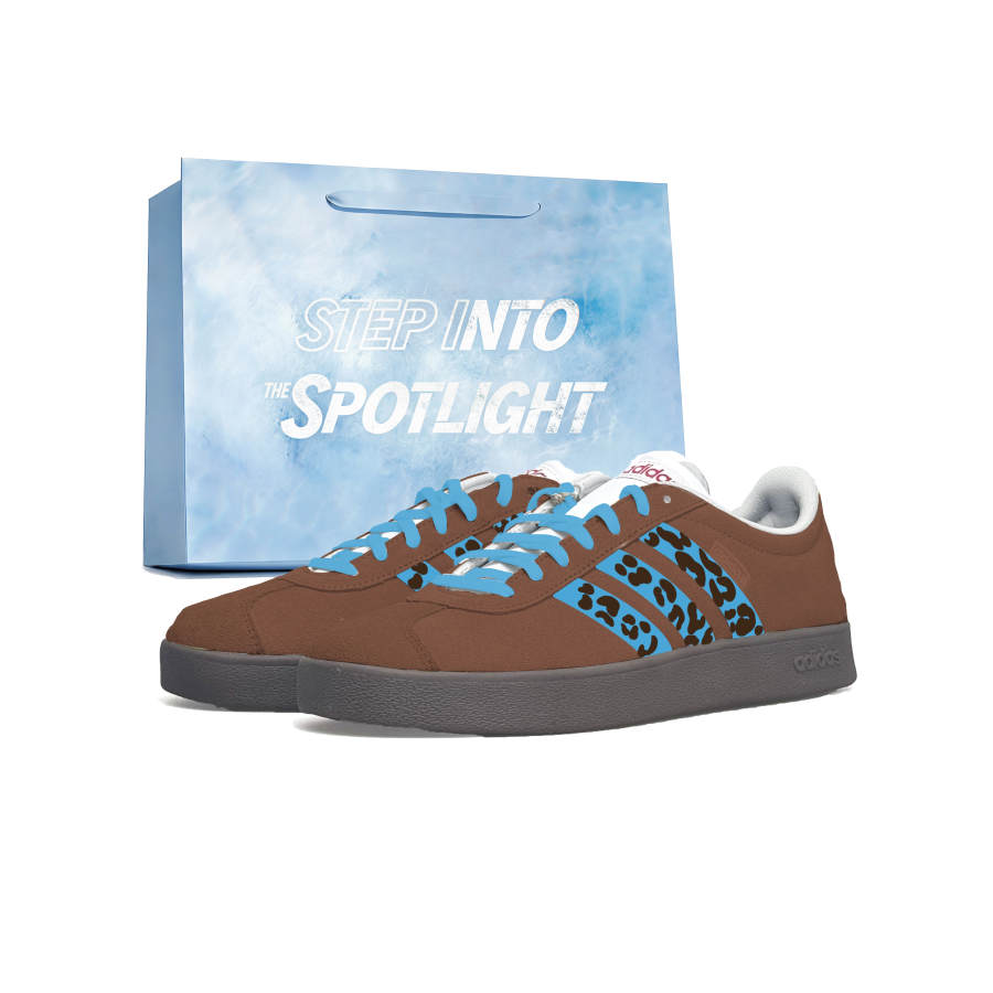 Adidas Adidas Vl Court Classic Skateboard Shoes Unisex Low Top Blue