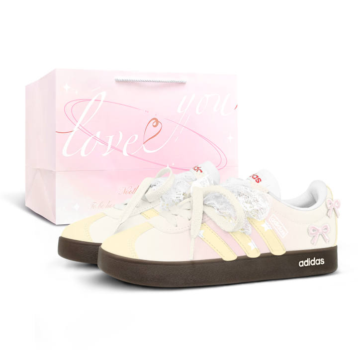 Adidas Adidas VL COURT 2.0 German Army Trainers Unisex Low Top White/Yellow