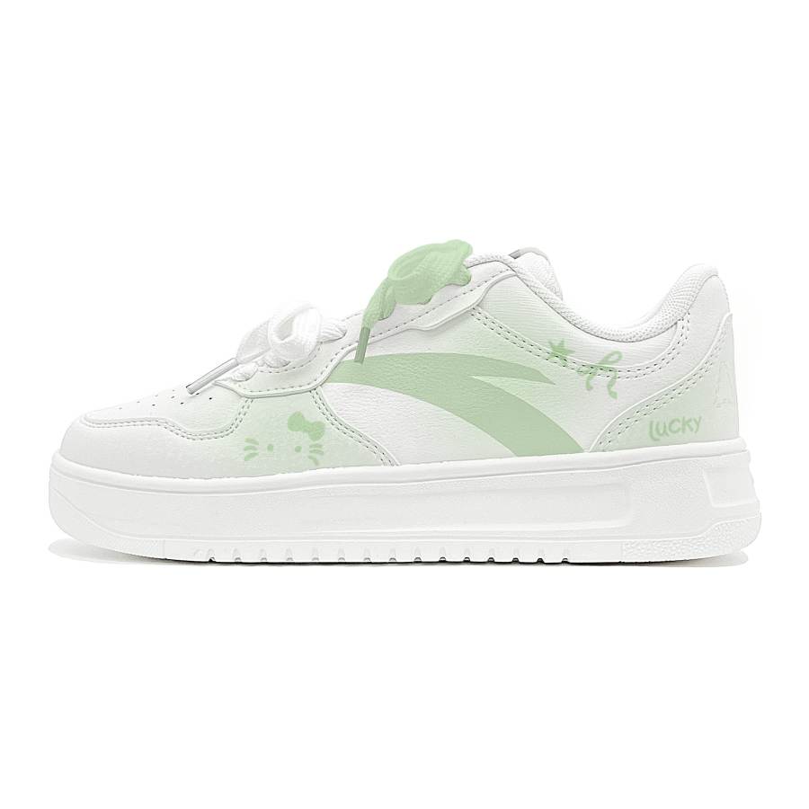 ANTA Easy Skateboard Shoes Women's Low Top Green