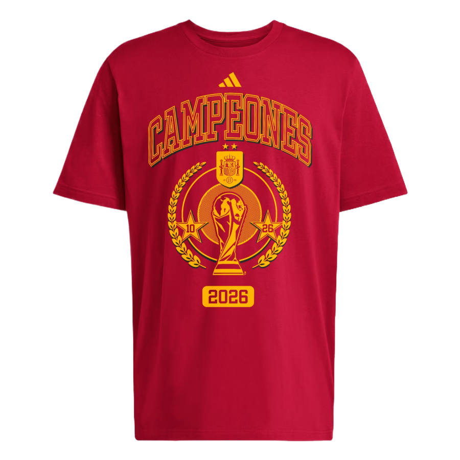 Adidas Adidas T Shirts Unisex Team Power Red/Soccr Seu Snj Crew Neck Moderate Straight Fit