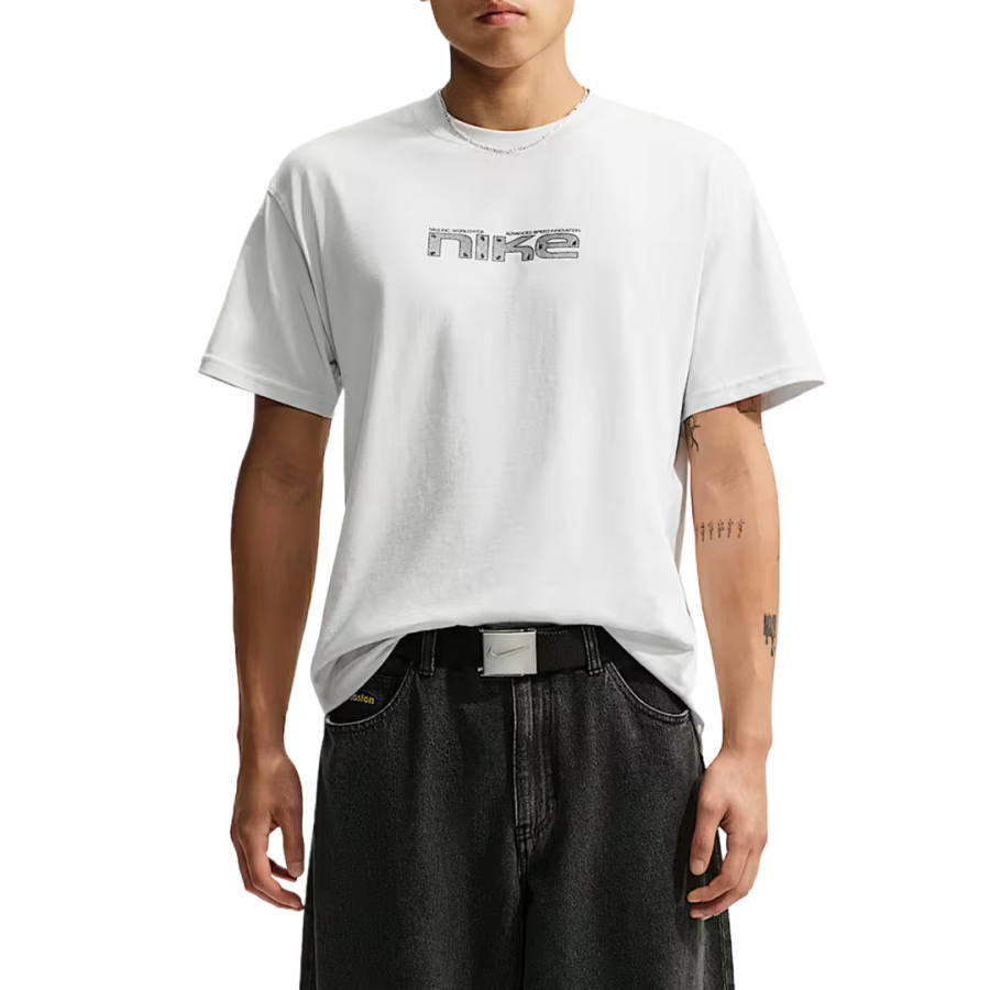 Nike Nike Sportswear T Shirts Men's Ecru Crew Neck Moderate