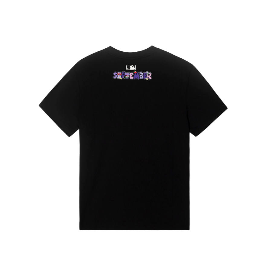MLB T Shirts Unisex New York Yankees/Black Crew Neck Moderate Straight Fit