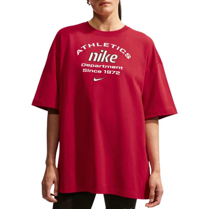 Nike Nike Sportswear T Shirts Women's Resilient Red Crew Neck Moderate