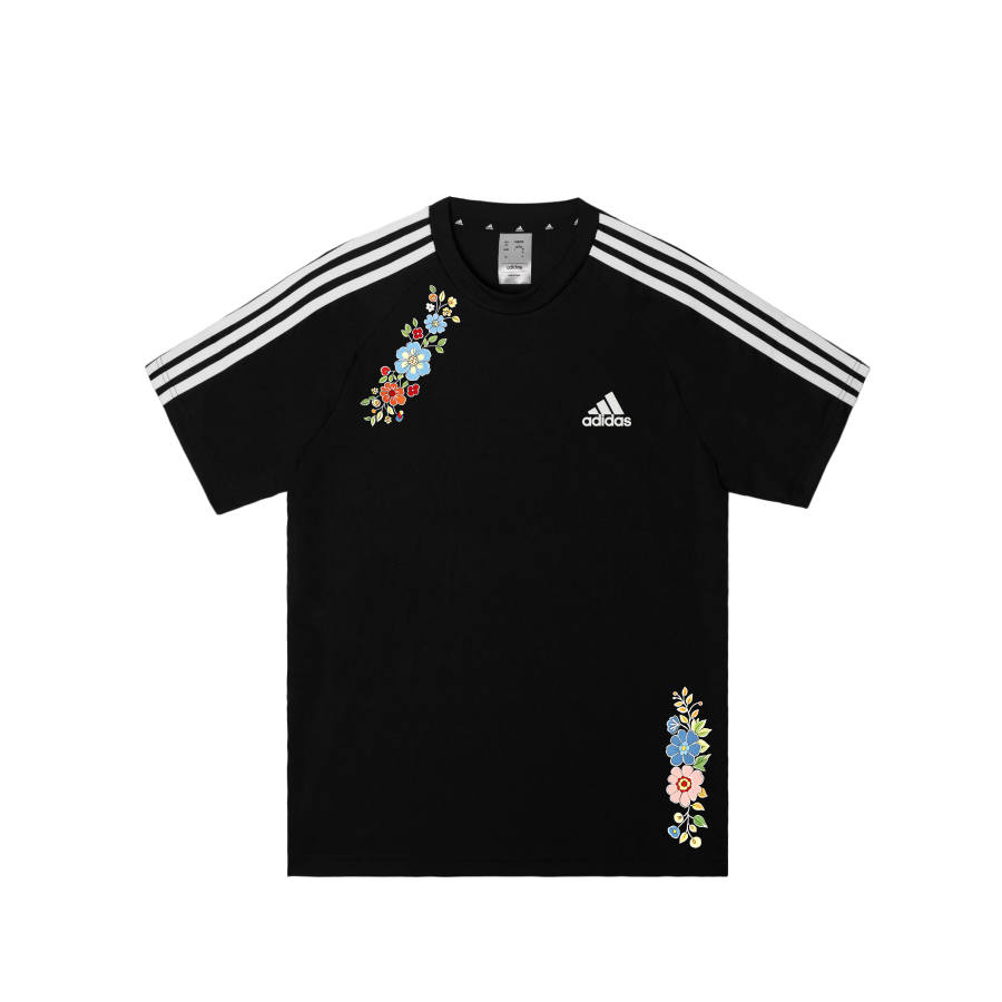 Adidas Adidas Football T Shirts Men's Black Crew Neck Moderate