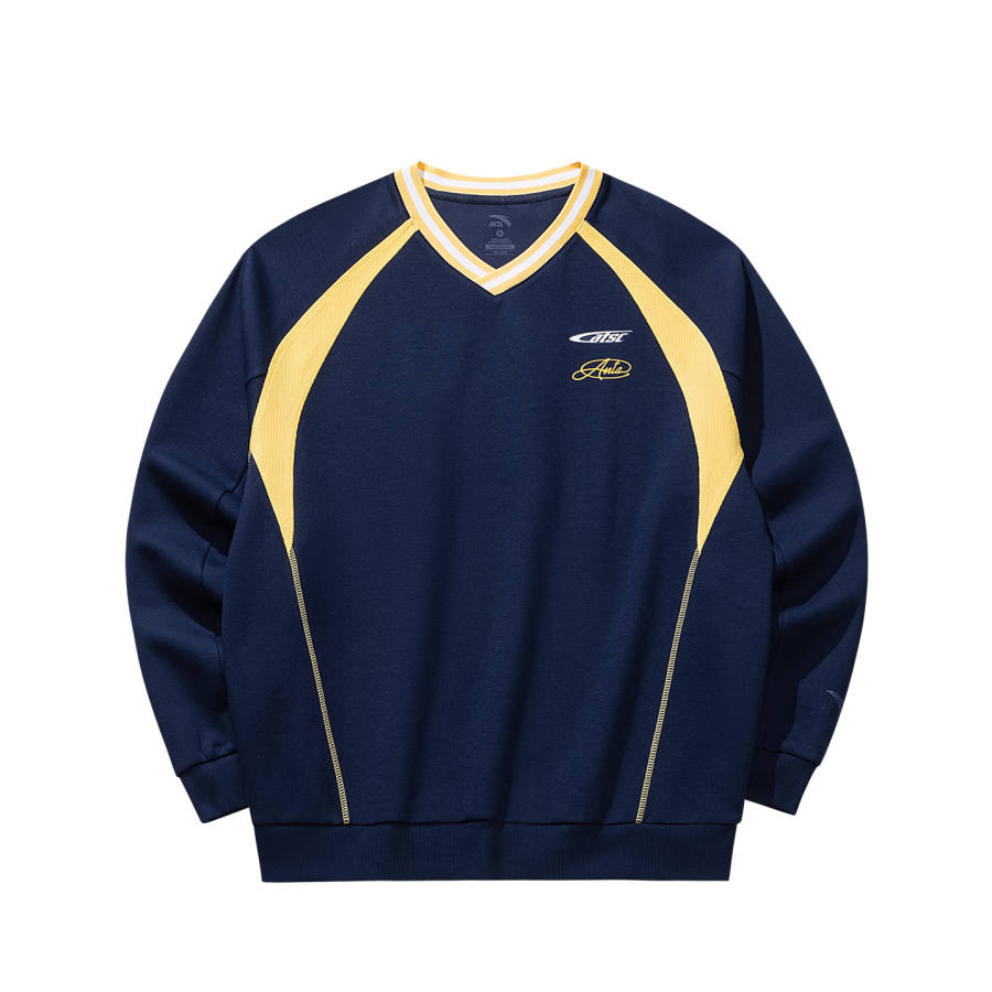 ANTA Sweatshirts Men's Twilight Blue 5 V Neck Moderate