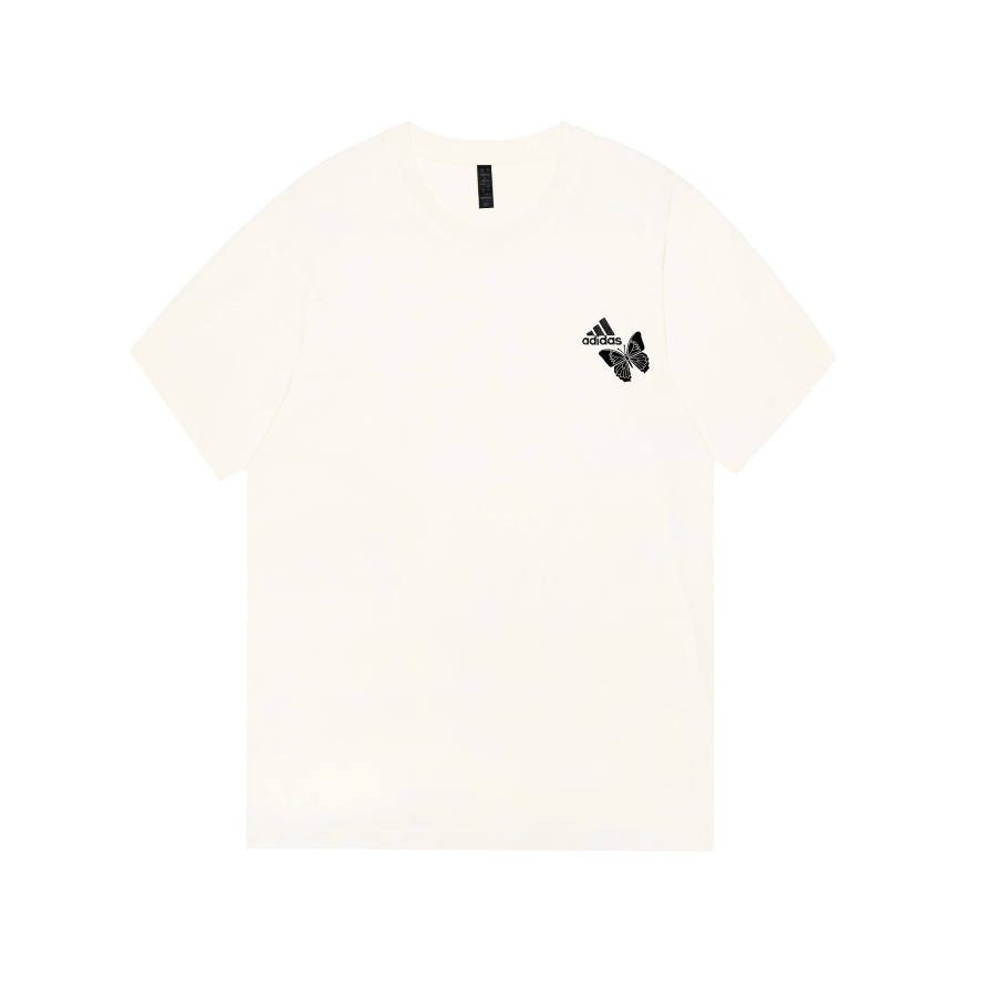 Adidas Adidas MUST HAVES T Shirts Unisex Ecru Crew Neck Moderate Straight Fit