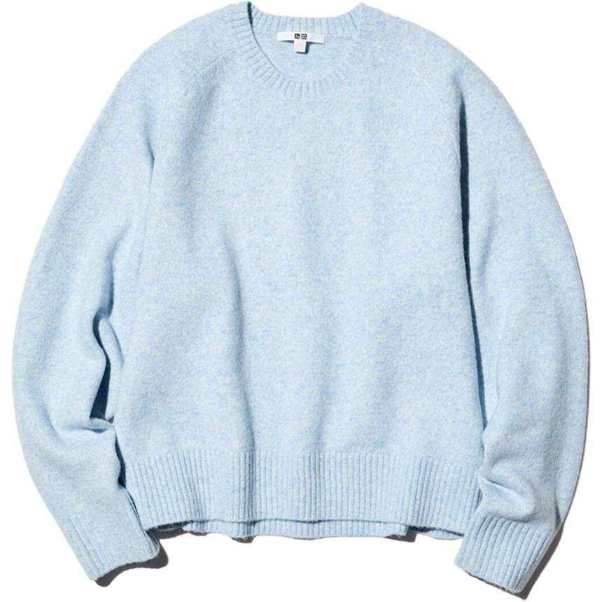 UNIQLO FW26 Sweaters Women's Light Blue Crew Neck Moderate
