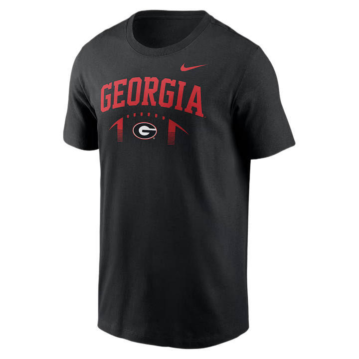 Nike Nike College T Shirts Men's Black Crew Neck Moderate