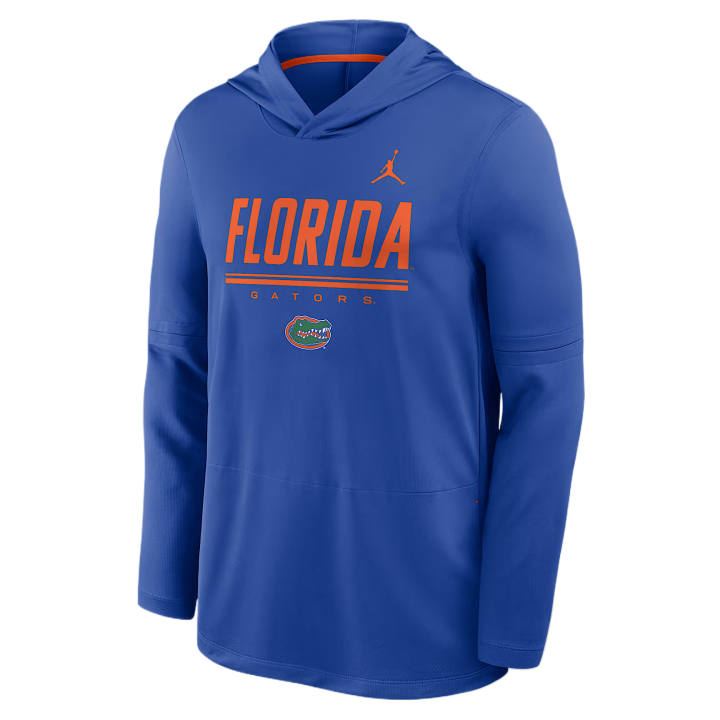 Jordan Jordan Dri FIT Sweatshirts Men's Royal Gaming/University Orange Hooded Non Detachable Moderate