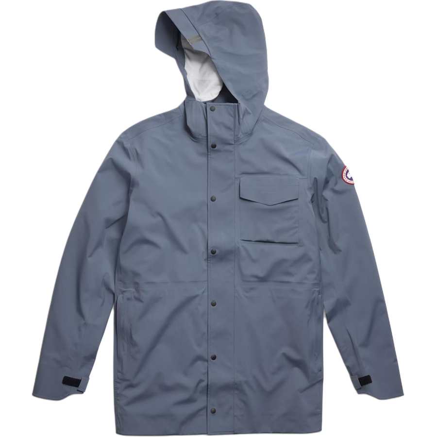 Canada Goose Jackets Men's Ozone Blue Hooded Non Detachable Moderate Other