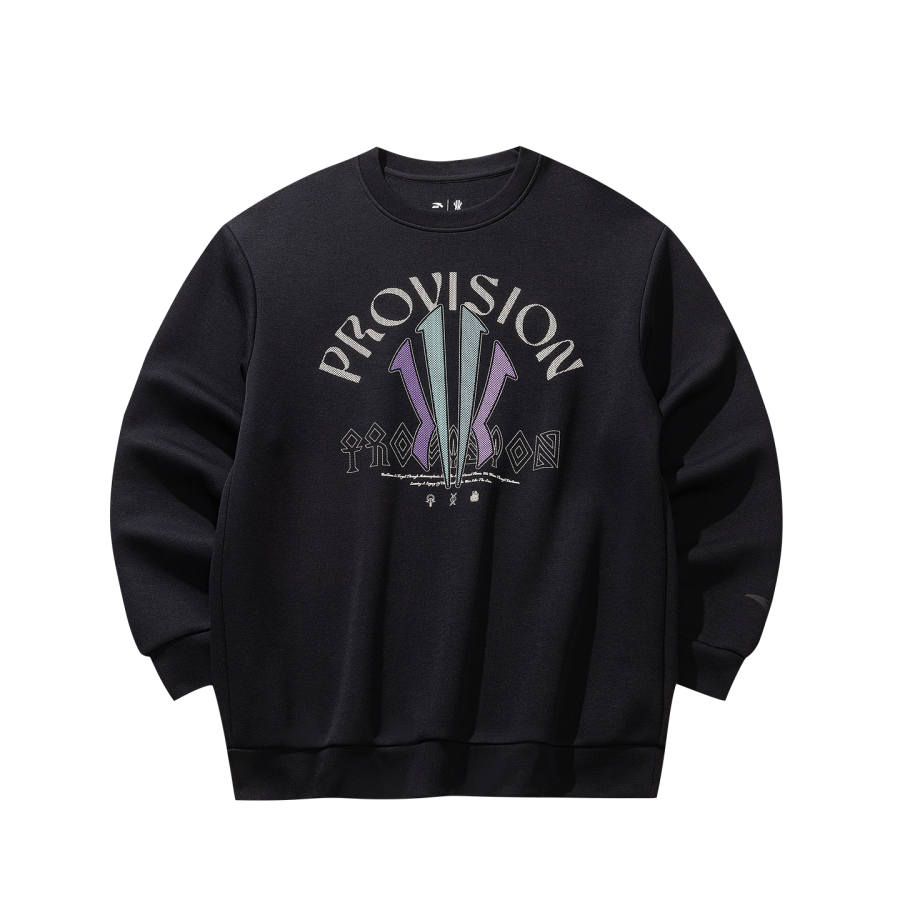 ANTA Basketball Collection Sweatshirts Unisex Basic Black 4 Crew Neck Moderate