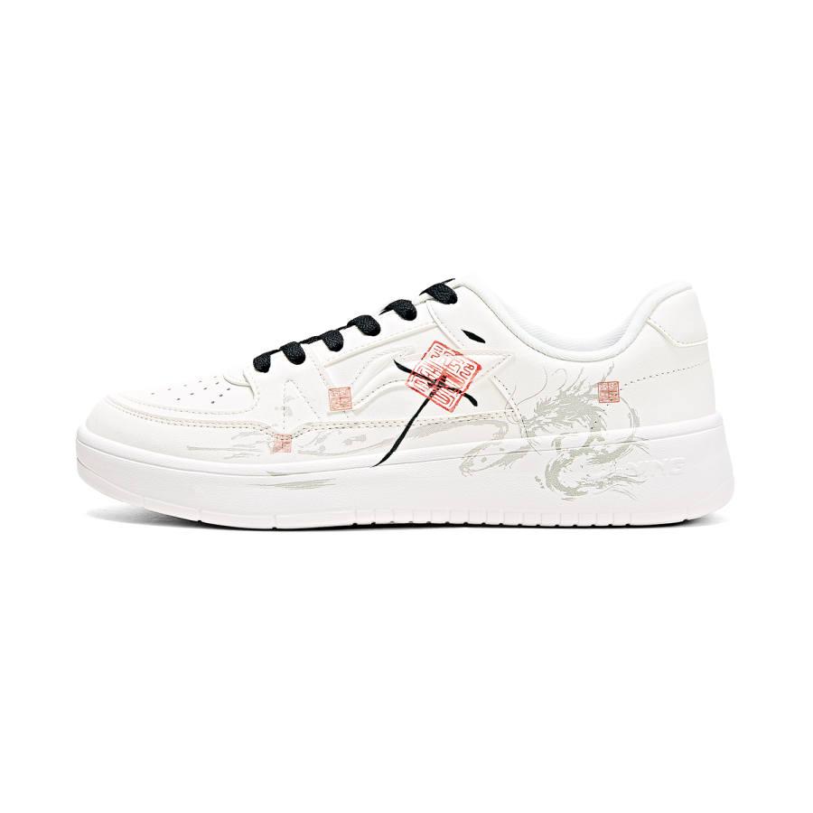 Li-Ning Li Ning January 1.0 Skateboard Shoes Men's Low Top White Gray