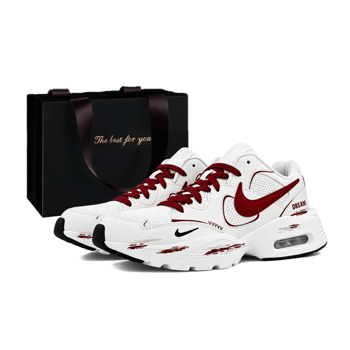 Nike Nike Air Max Fusion Running Shoes Unisex Low Top Red White