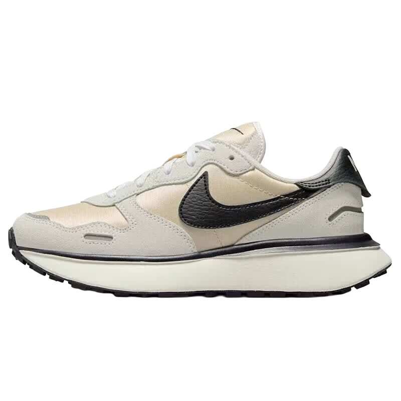 Nike Nike Phoenix Waffle Nylon Cushioning Abrasion Resistant Low top Casual Shoes Women's Gray Pink