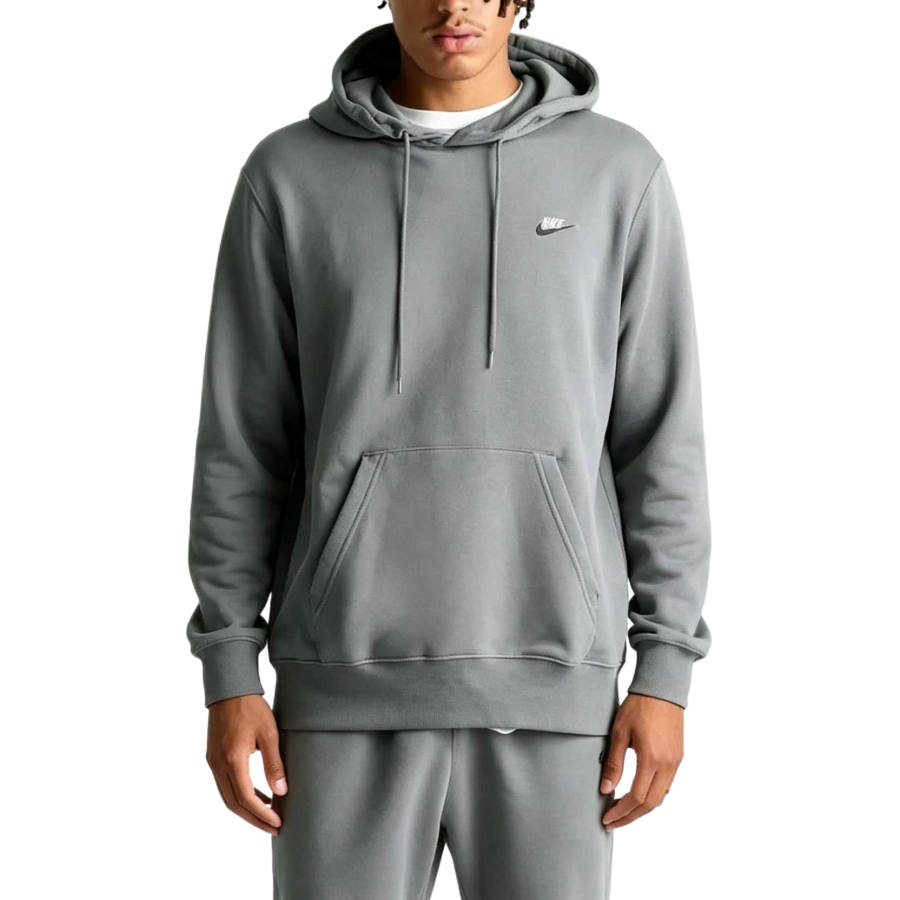 Nike Nike Sweatshirts Men's Smoke Gray/Smoke Gray/Multicolor Hooded Non Detachable Moderate