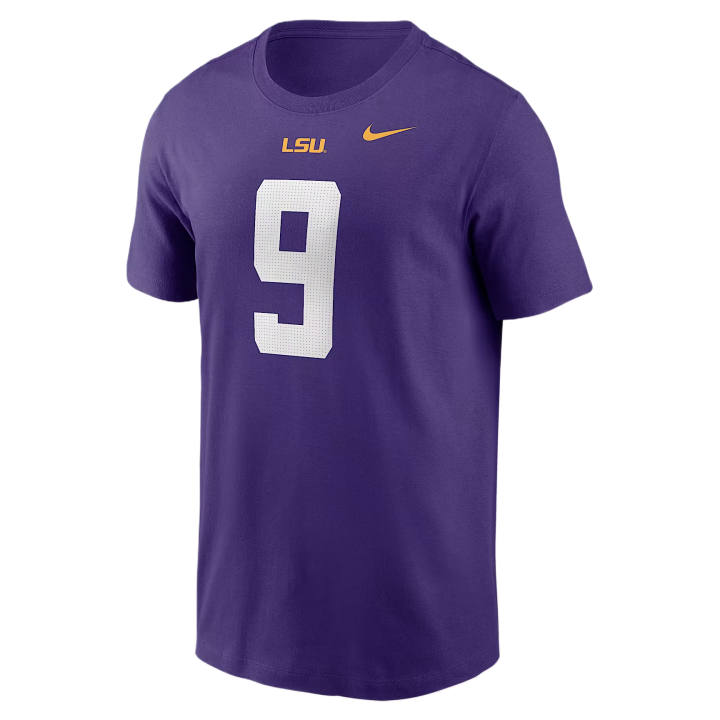 Nike Nike College T Shirts Men's Purple Crew Neck Moderate