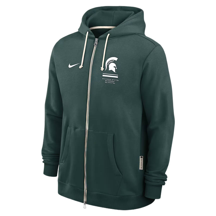 Nike Nike Sweatshirts Men's Professional Green Hooded Non Detachable Moderate