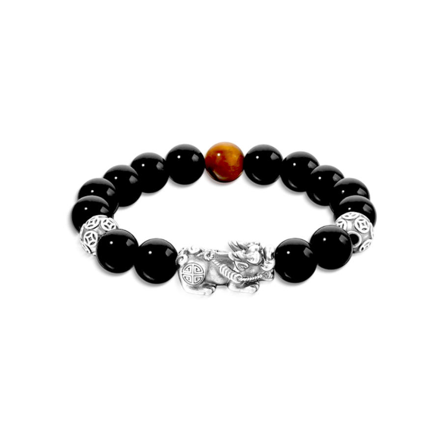 Barbie Barbie Obsidian Beaded Bracelets Men's