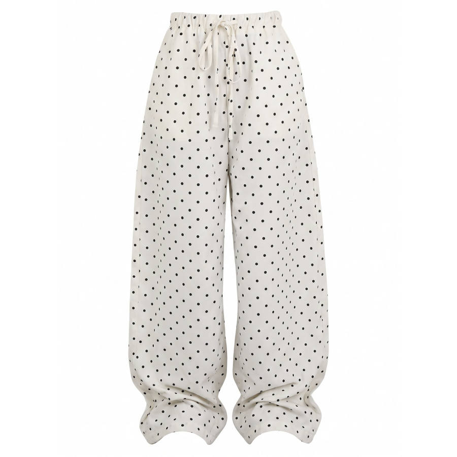 SNBL Casual Pants Women's White Moderate Wide Leg Pants