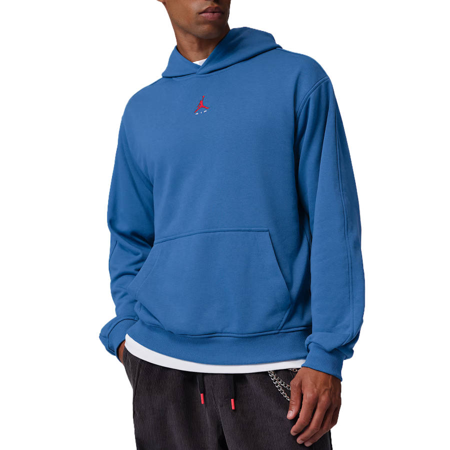 Jordan Jordan Brooklynn Sweatshirts Men's True Blue/University Red Hooded Non Detachable Moderate