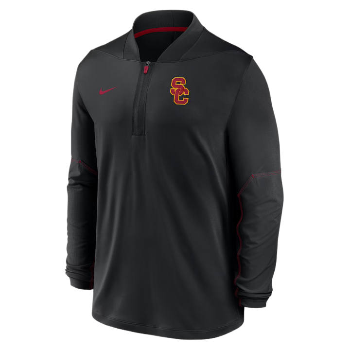 Nike Nike Jackets Men's Black/Total Crimson Team Baseball Collar Moderate