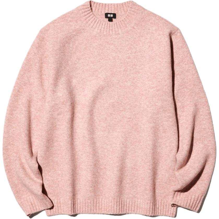 UNIQLO FW26 Knitwear Men's Peach Pink Crew Neck Moderate