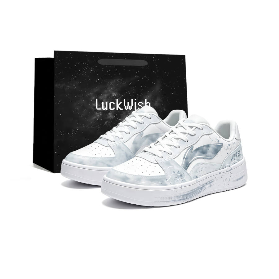 Li-Ning Li Ning Sycee Skateboard Shoes Men's Low Top White, Cyan