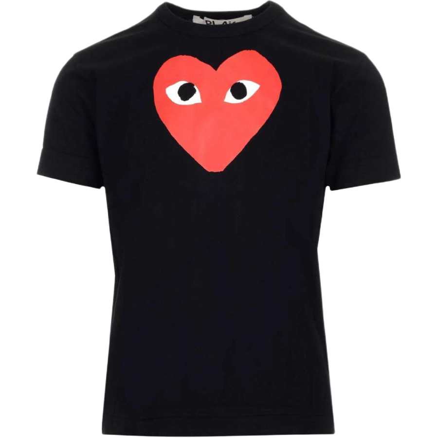 CDG Play Comme Des Garcons Play Red Heart T shirt