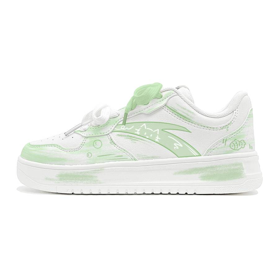 ANTA Easy Skateboard Shoes Women's Low Top Green