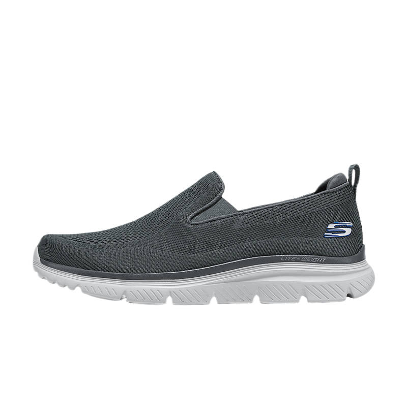 Skechers SPORT MENS Walking Shoes Men's Low Top Charcoal Gray