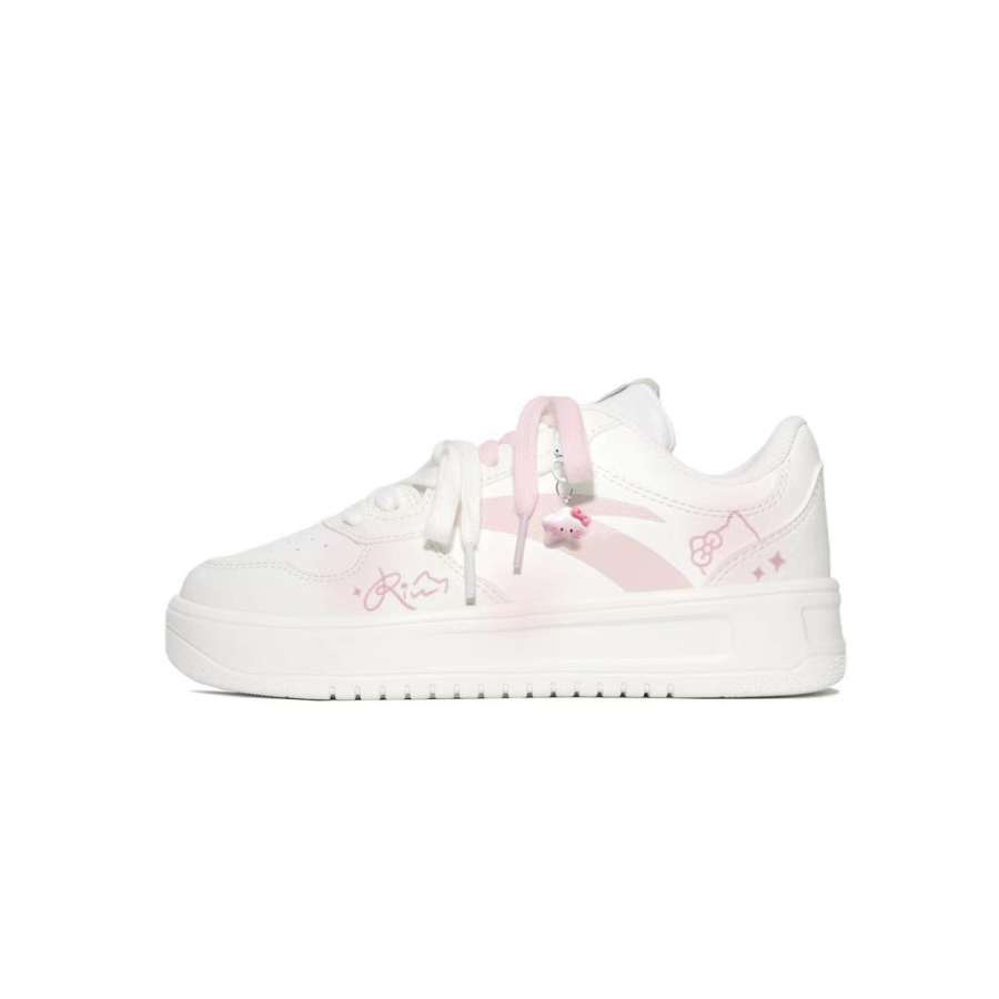 ANTA Skateboard Shoes Unisex Low Top Powder