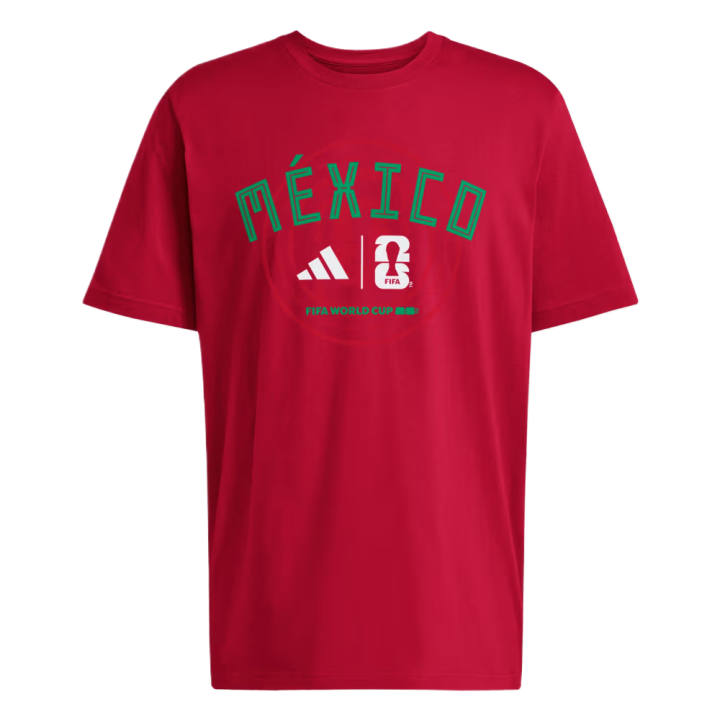Adidas Adidas T Shirts Men's Team Power Red Crew Neck Moderate