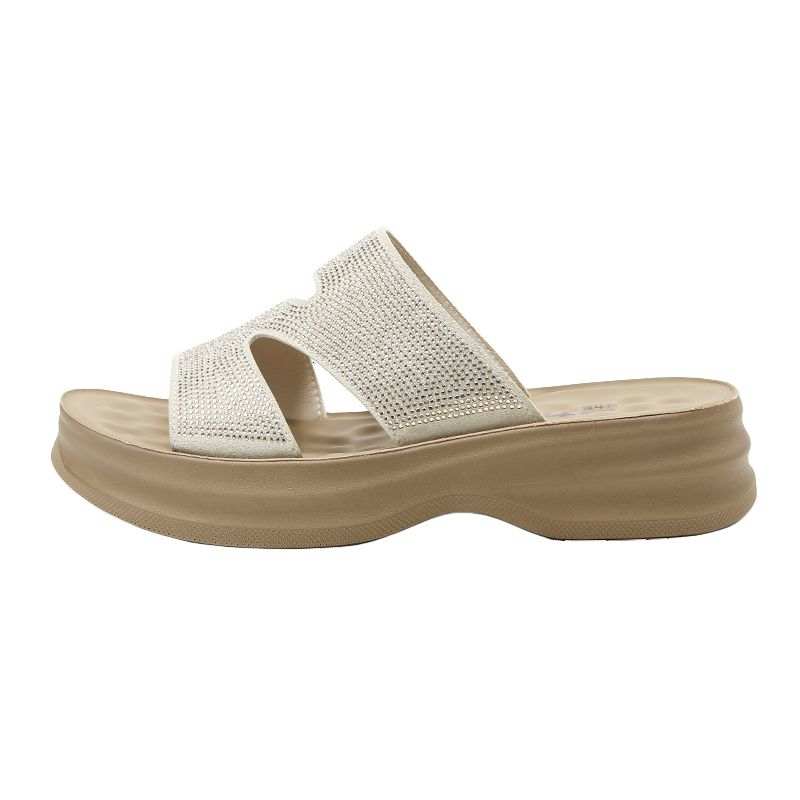 WARRIOR WARRIOR Slide Slippers Women's Black/Silver/Beige