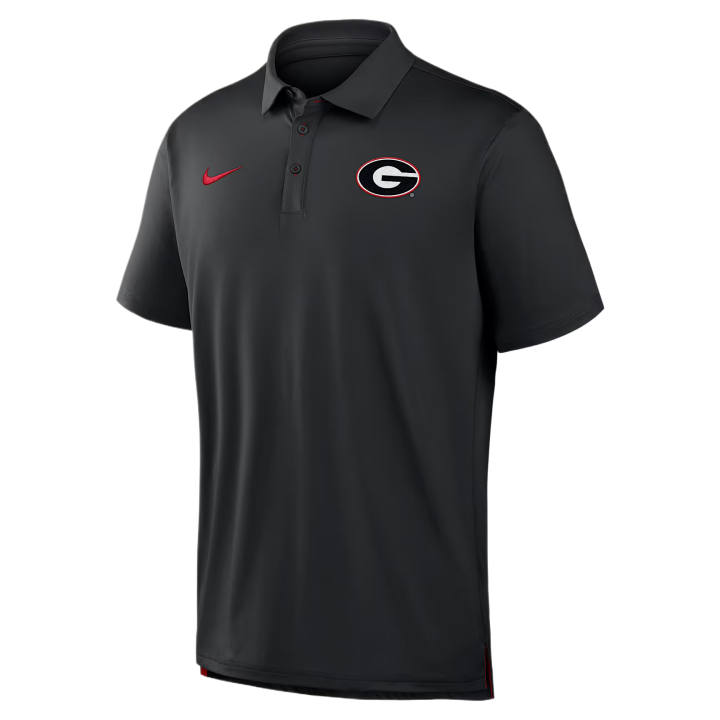 Nike Nike Dri Fit College Polo Shirts Men's Black/University Red Moderate