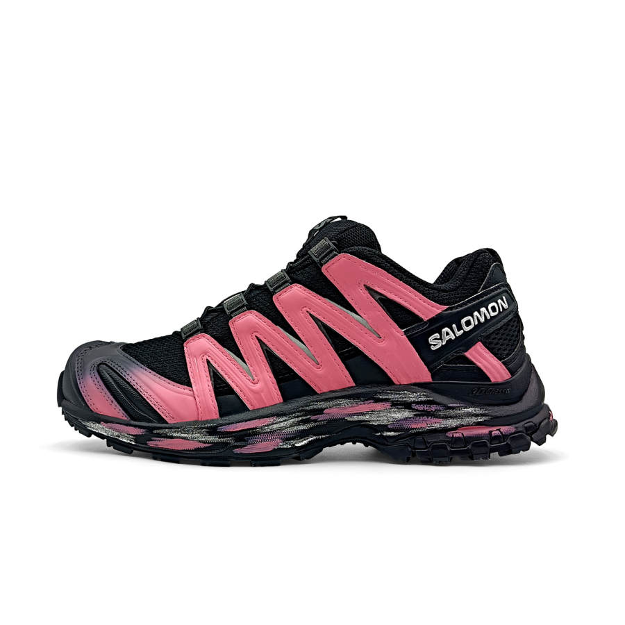 SALOMON XA PRO 3D Running Shoes Unisex Low Top Pink/Silver
